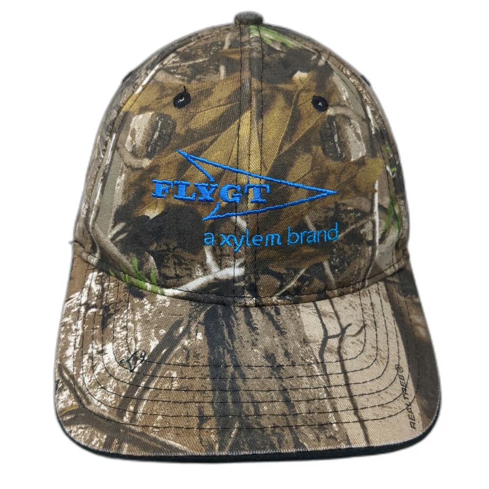 Cap America Brown Baseball Cap One Size Flygt Xylem Logo Realtree Camo Hat
